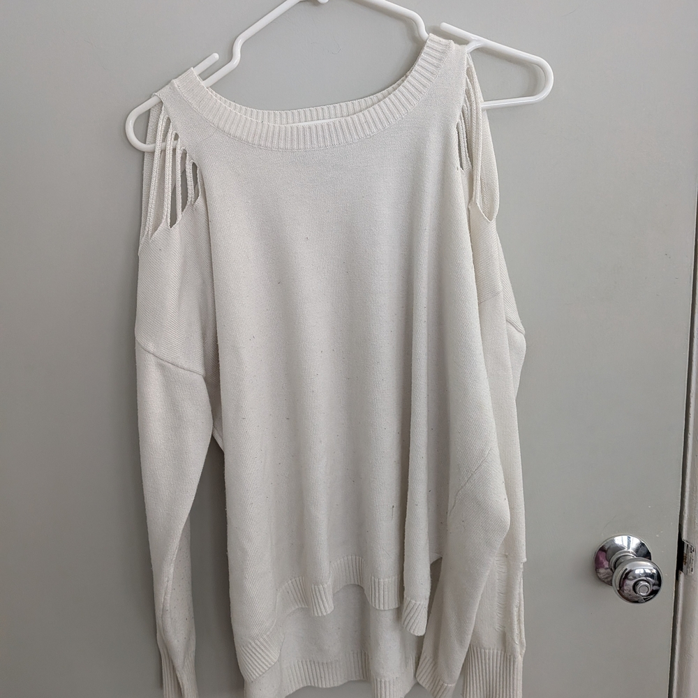Hot & Delicious Off-Shoulder Cream Sweater